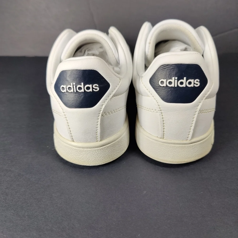 Adidas Women's Advantage Adapt Slip On White Leather Sneakers Shoes Size 9.5
